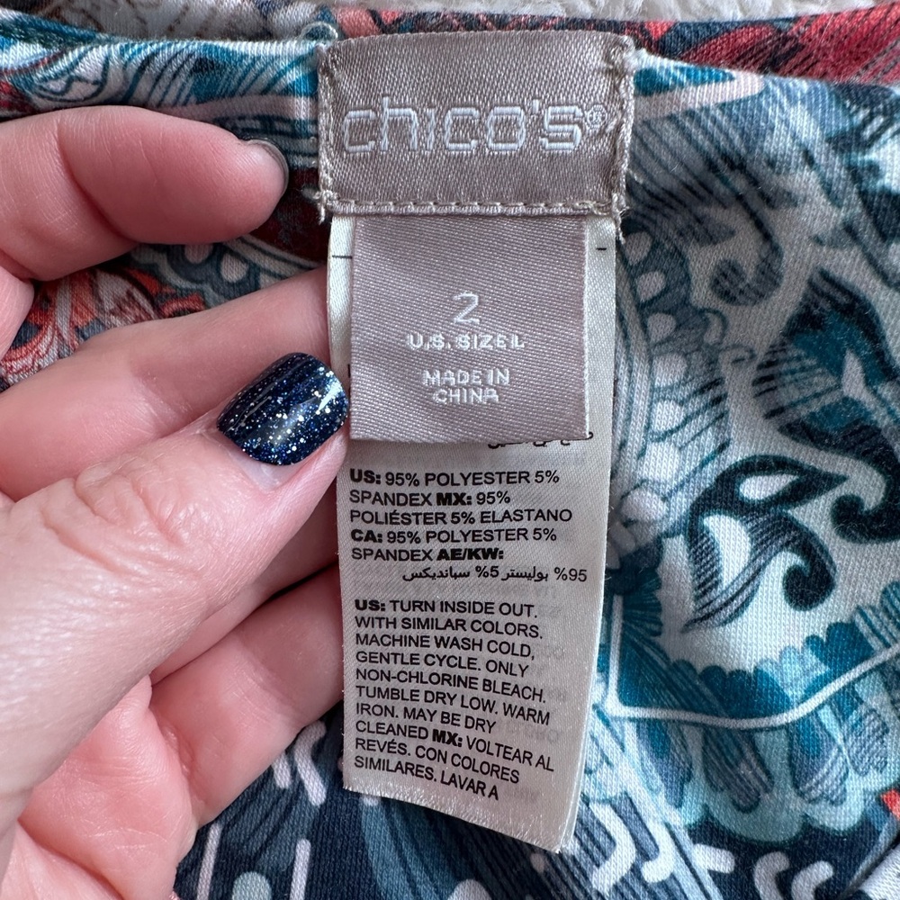 Chico’s Drop-Shoulder Tunic - Picture 6 of 7